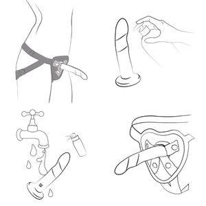 Комплект страпон + трусики ROMP Piccolo Pegging Kit