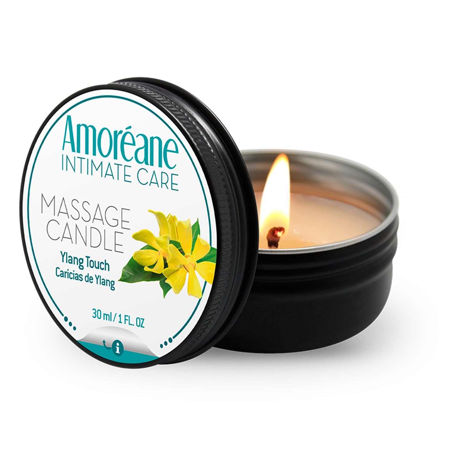Масажна свічка Amoreane Candle Іланг-Іланг 30 мл