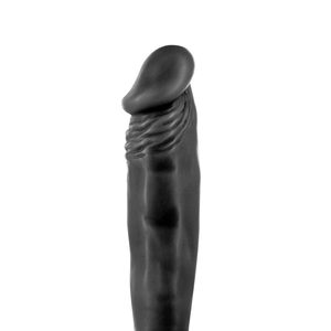 Фалоімітатор із присоскою Real Body — Real Zack Black, TPE, діаметр 3,7 см
