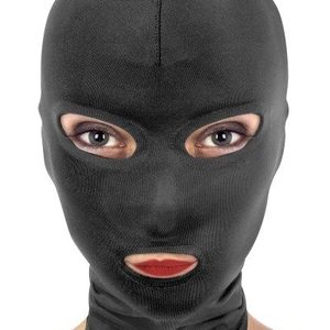 Капюшон для БДСМ з відкритими очима та ротом Fetish Tentation