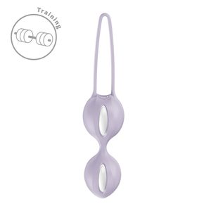 Вагінальні кульки Fun Factory SMARTBALLS DUO Purple, 2 шт, діаметр 3,2 та 3,6 см