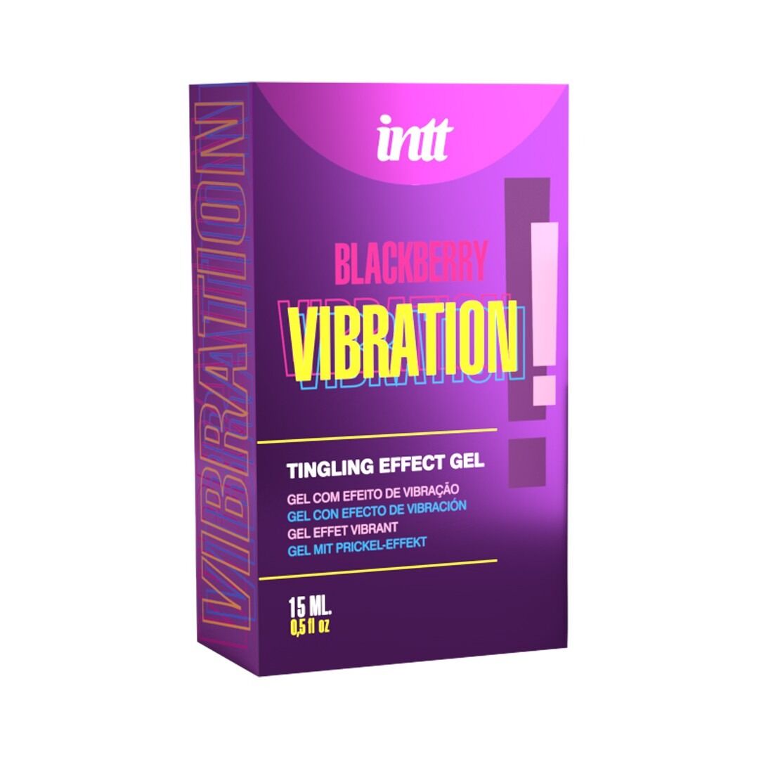 Рідкий вібратор Intt Vibration Blackberry (15 мл), зігрівальний, зі смаком ожини