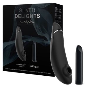 Преміальний подарунковий набір Silver Delights Collection: Womanizer Premium та We-Vibe Tango