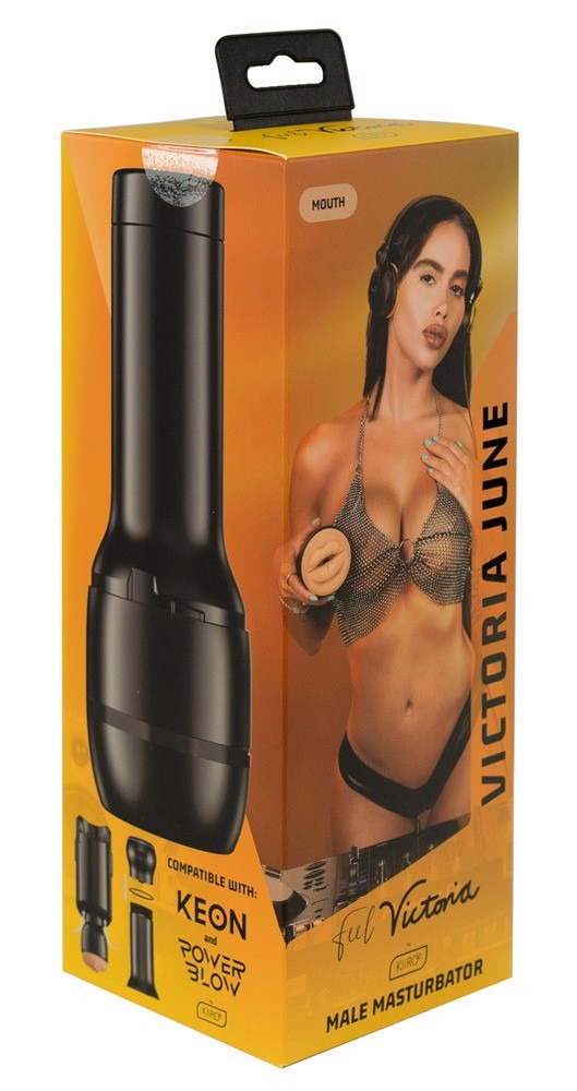 Мастурбатор Kiiroo Feel Victoria June Mouth Stroker PBC, сумісний з PowerBlow і Keon