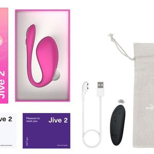Смарт-віброяйце We-Vibe Jive 2 Electric Pink, пульт ДК, до 4 годин роботи