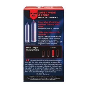 Презервативи MyONE Super Wide & Long 10 шт, картонна коробка