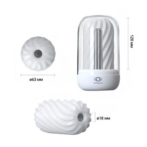 Мастурбатор Otouch DECOR 2, TPE, підігрів до 55 °C, УФ-дезінфекція