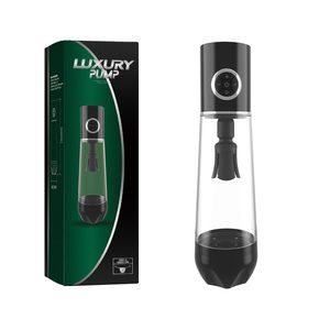 Автоматична вакуумна помпа Men Powerup Luxury Pump з вібромасажем