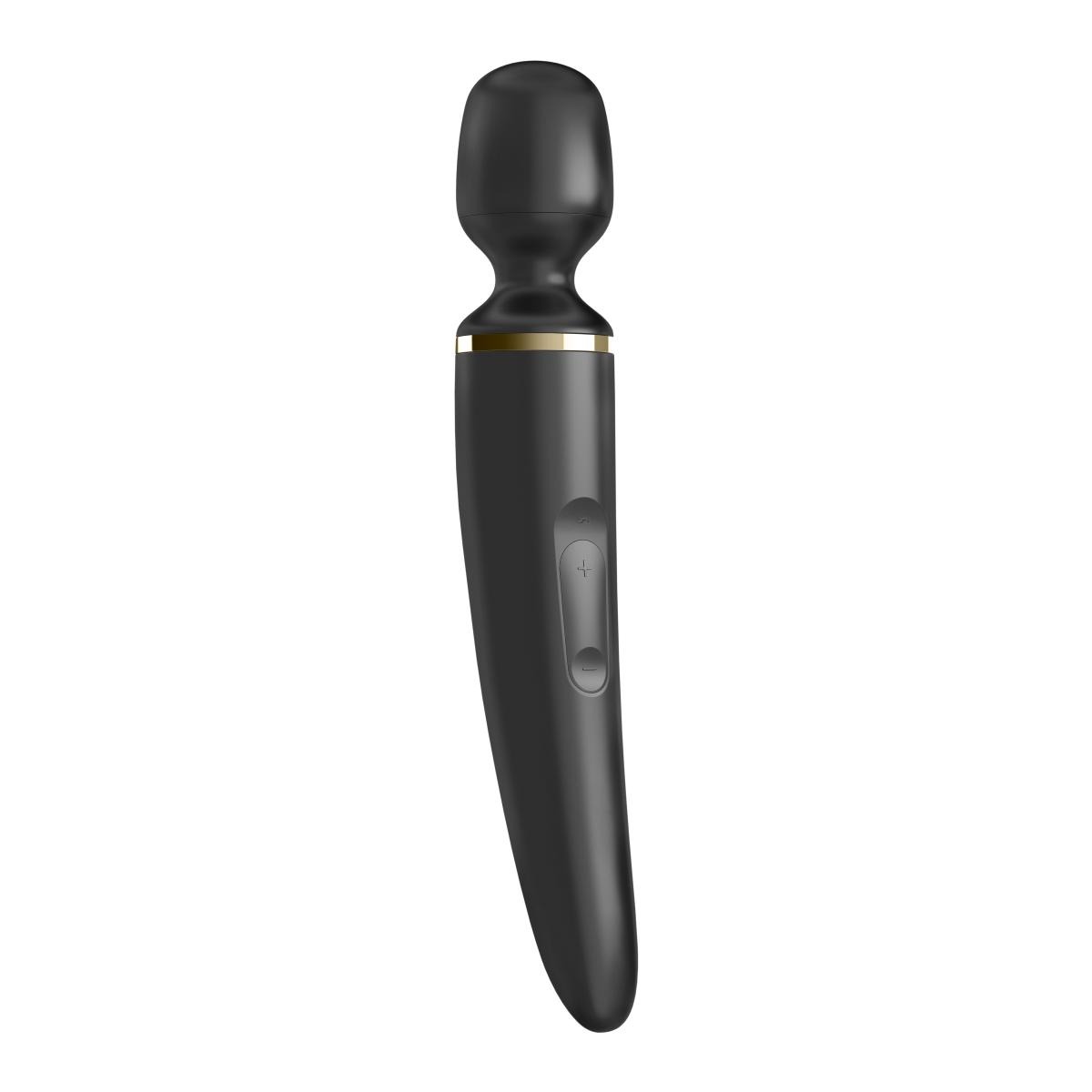 Вібромасажер Satisfyer Wand-er Woman (Black/Gold), водонепроникний, потужний, розмір XXL