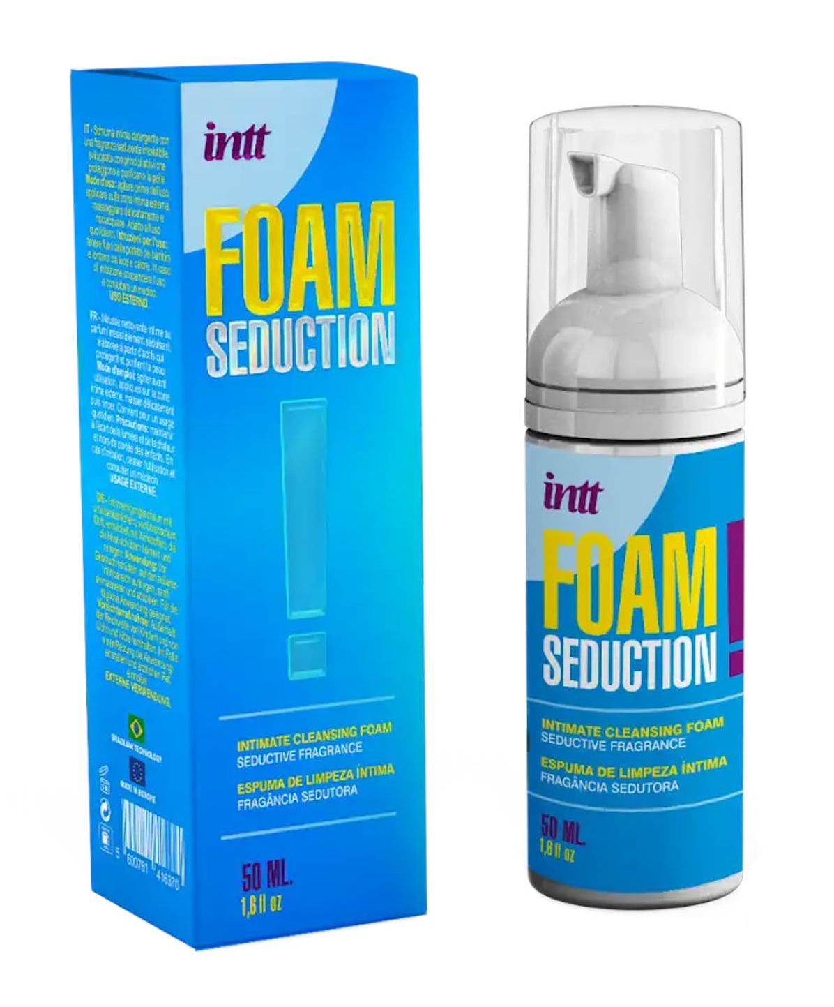 Піна для інтимного догляду Intt Foam Seduction (50 мл), ніацинамід + пантенол, спокусливий аромат