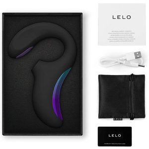 Кліторально-вагінальний звуковий стимулятор LELO Enigma Double Sonic Black