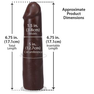 Фалоімітатор Doc Johnson The Realistic Cock ULTRASKYN - 7 Inch Chocolate