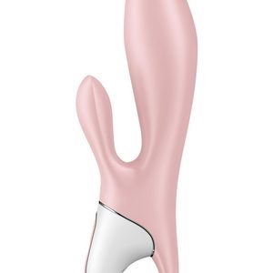 Вібратор-кролик надувний Satisfyer Air Pump Bunny 3, 12 режимів, подвійний відросток