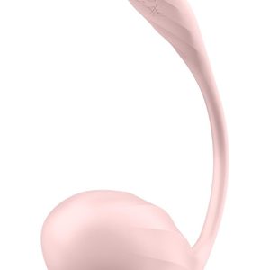 Смарт-віброяйце Satisfyer Ribbed Petal Connect App Rose, керування зі смартфона, пульт ДК