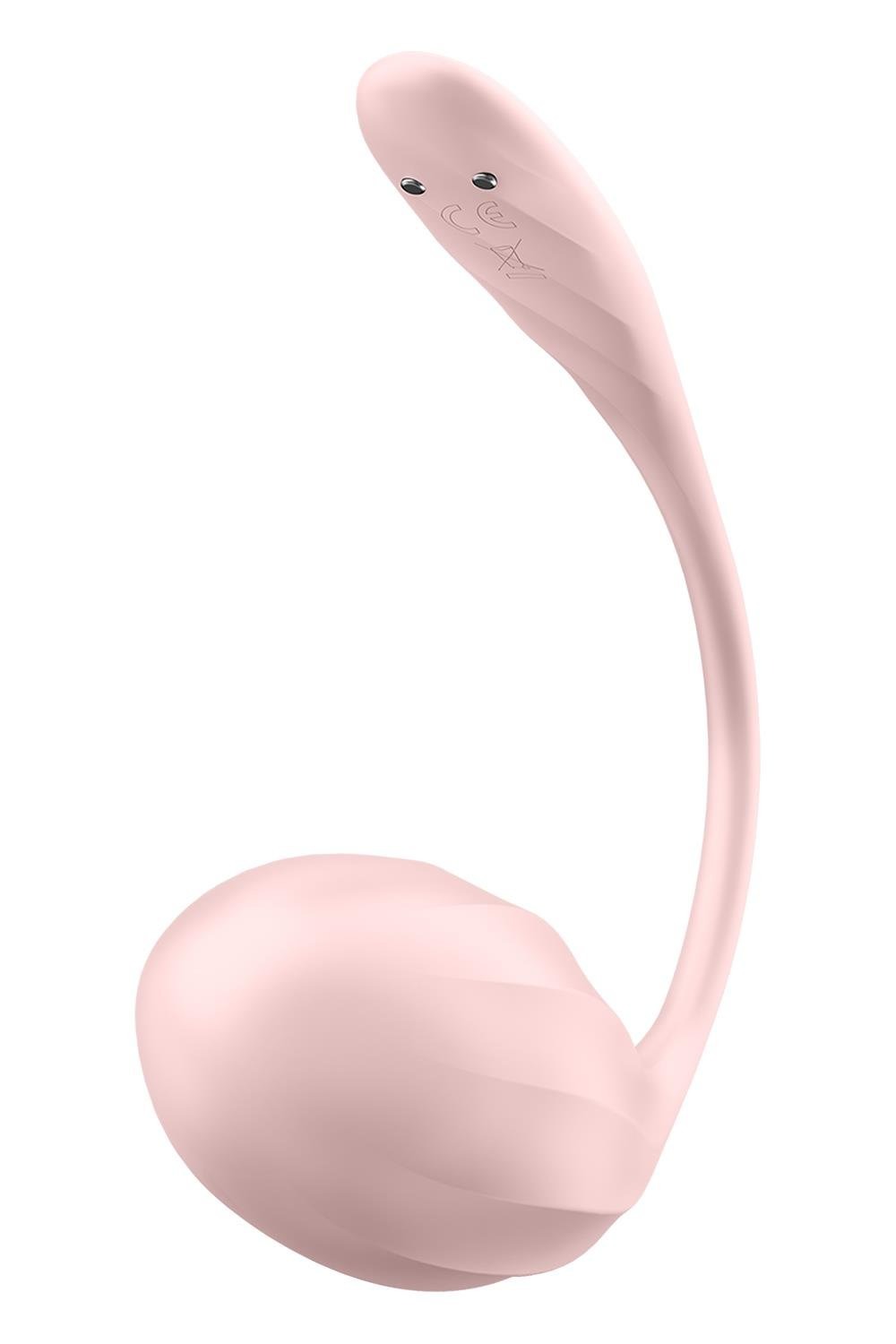 Смарт-віброяйце Satisfyer Ribbed Petal Connect App Rose, керування зі смартфона, пульт ДК