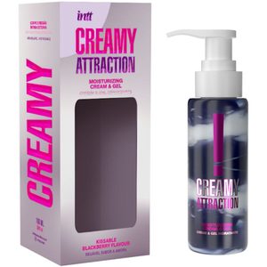 Зволожувальний крем-гель 2в1 Intt Creamy Attraction Blackberry 100 мл для всього тіла, смак ожини