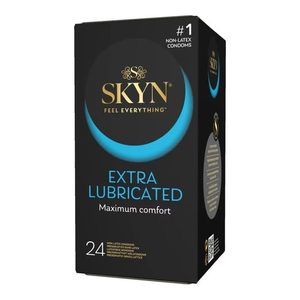 Безлатексні преміум-презервативи SKYN Extra Lubricated 24 шт, на 40 % більше змазки