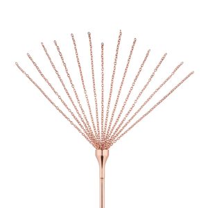 Лоскітка з металевим флогером Rosy Gold - Feather Tickler & Whip