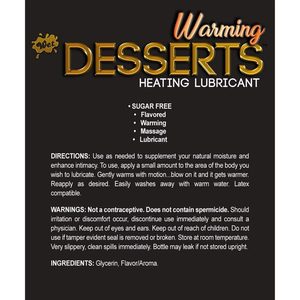 Зігрівальний лубрикант на водній основі Wet Warming Chocolate Cookie 4 in 1, без цукру (118 мл)