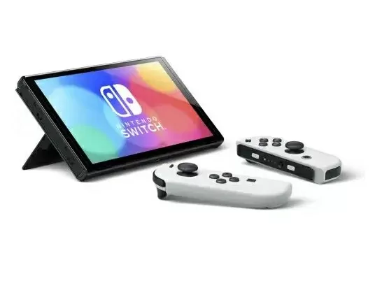 Портативна ігрова консоль Nintendo Switch OLED з білими Joy-Con