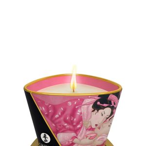 Масажна свічка Shunga Massage Candle – Rose Petals (170 мл) з афродизіаками