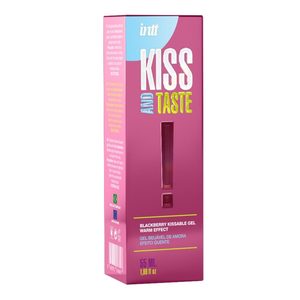 Масажний гель Intt KISS AND TASTE! Blackberry (55 мл) зі смаком ожини, легкий зігрівальний ефект