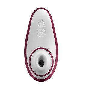 Вакуумний кліторальний стимулятор Womanizer Liberty Red, магнітна кришка, 2 насадки