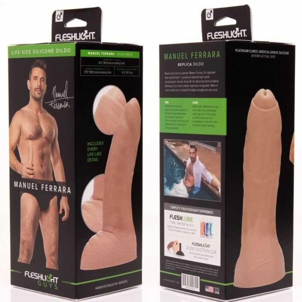Фалоімітатор Fleshlight Guys: Manuel Ferrara Dildo, за зліпком пеніса порноактора