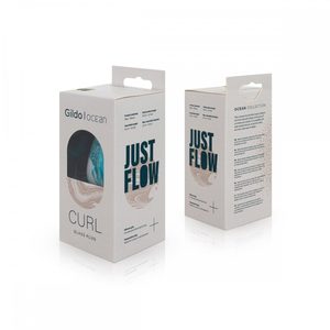 Скляна анальна пробка Gildo Ocean Curl, макс. діаметр 4 см