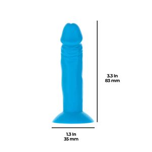 Набір фалоімітаторів ADDICTION Silly Willy 3.3” Silicone Dildo, 3 кольори, 12 шт