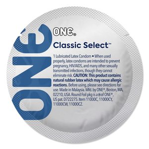 Презерватив ONE Classic Select Artist Collection, 1 шт, гладенький, зі змазкою, дизайнерське паковання