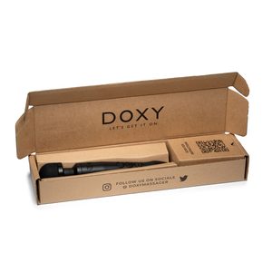 Вібромасажер DOXY3 USB-C Massager MATTE BLACK, кабель USB-C, регульована інтенсивність, компактний