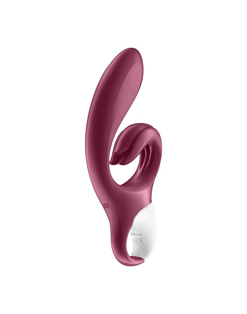 Вібратор-кролик Satisfyer Love Me Red, гнучкий, відросток з потрійним кінчиком