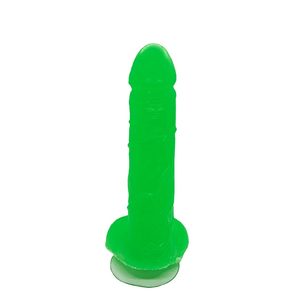 Мило у формі пеніса Чистий Кайф Green size L, крафтове мило-член, натуральне