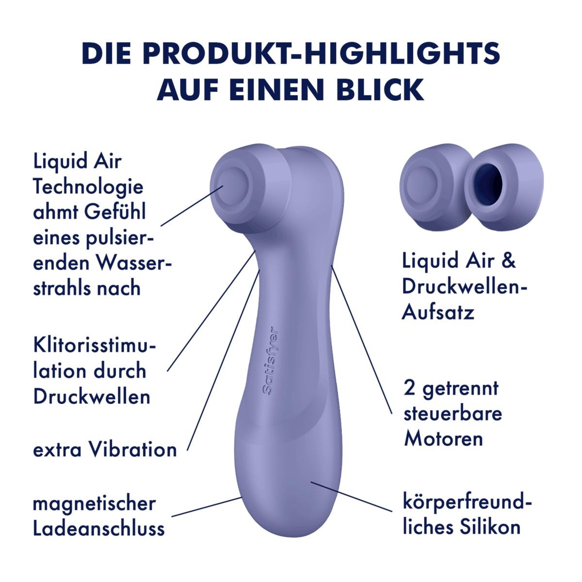 Вакуумний кліторальний стимулятор Satisfyer Pro 2 Generation 3 with Liquid Air Lilac
