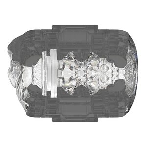 Двосторонній мастурбатор Fleshlight Quickshot Stoya, компактний, наскрізний, зі зліпка вульви та ануса