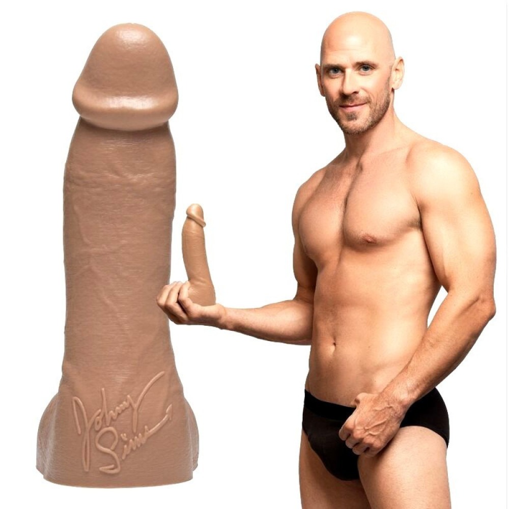Фалоімітатор Fleshlight Guys: Johnny Sins Dildo, за зліпком пеніса, лисий з Браззерс