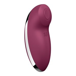 Вібростимулятор-пульсатор Satisfyer Tap & Climax 2 Red, ефект постукування пальцем