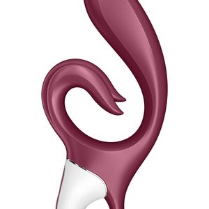 Вібратор-кролик Satisfyer Love Me Red, гнучкий, відросток з потрійним кінчиком