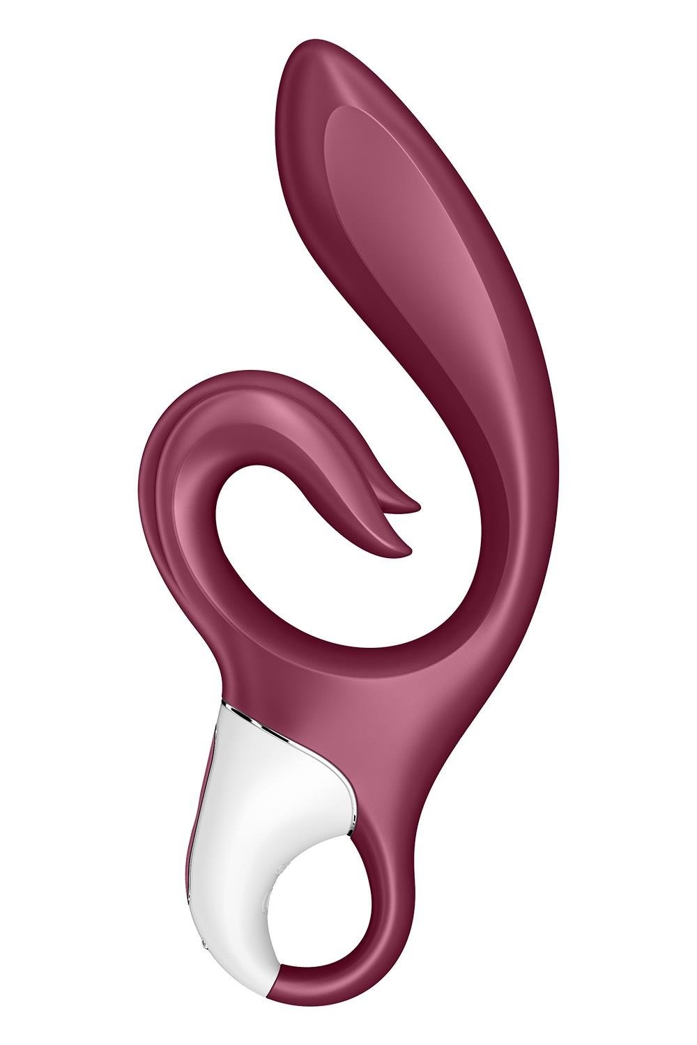 Вібратор-кролик Satisfyer Love Me Red, гнучкий, відросток з потрійним кінчиком