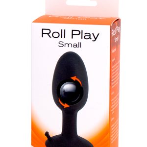 Анальна пробка із внутрішньою кулькою ROLL PLAY SMALL BLACK