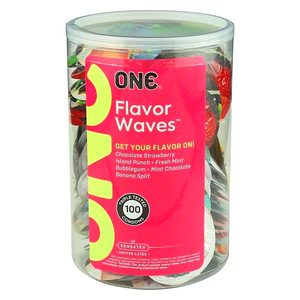 Набір оральних презерватив One Flavor Waves Mint Chocolate зі смаком м'яти з шоколадом (ціна за 5 шт)