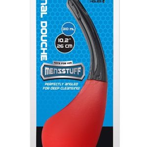 Анальний душ із 9 отворами Dream Toys Menzstuff, об'єм 310 мл, червоний
