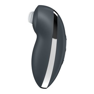 Вібростимулятор-пульсатор Satisfyer Tap & Climax 2 Grey, ефект постукування пальцем