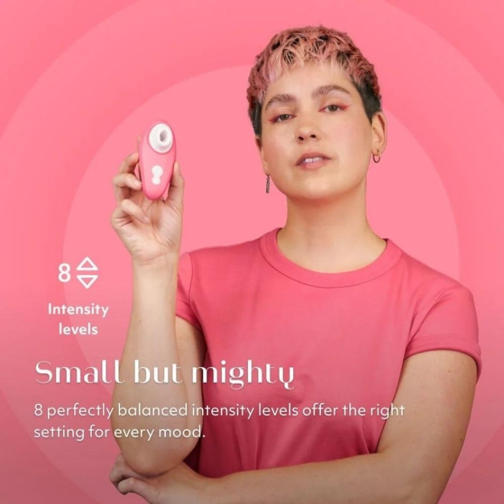 Вакуумний кліторальний стимулятор Womanizer Liberty 2 Vibrant Rose, 8 режимів, магнітна кришечка