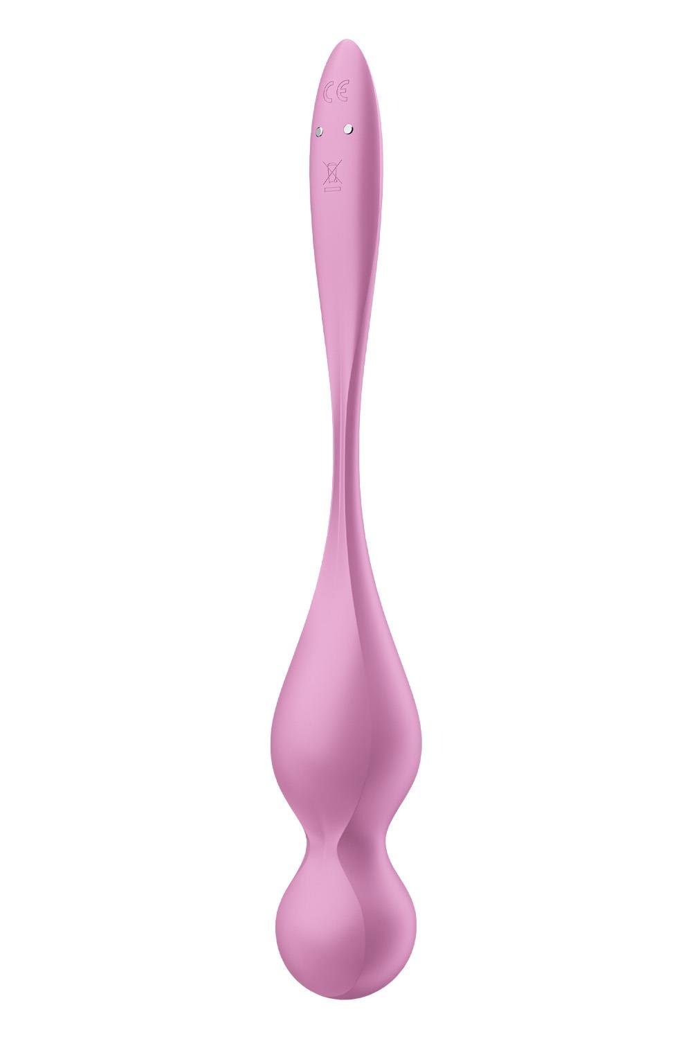 Вагінальні смарт-кульки з вібрацією Satisfyer Love Birds 1 Connect App Pink, 78 г