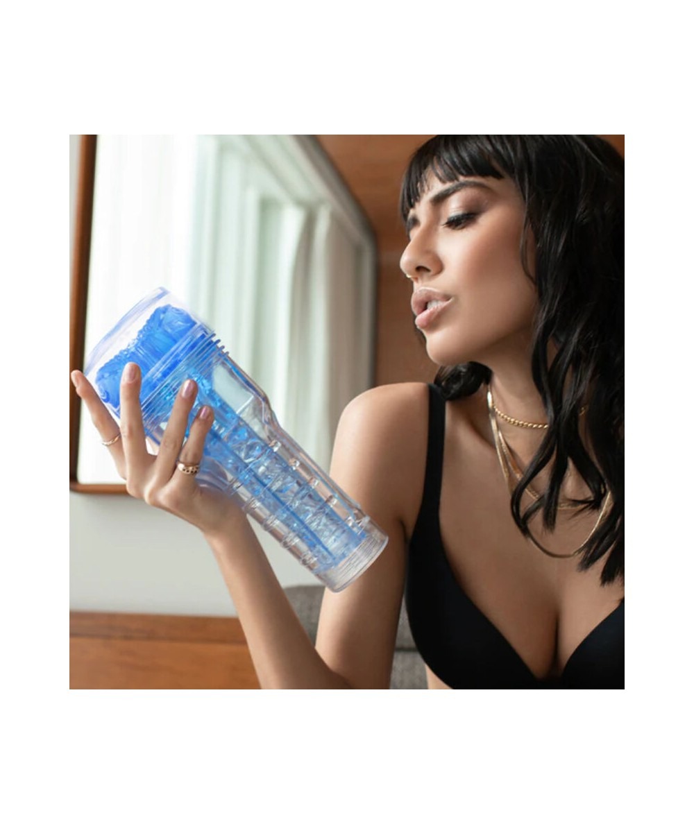 Мастурбатор Fleshlight Turbo Core Blue Ice, оральний секс (глибоке горло)