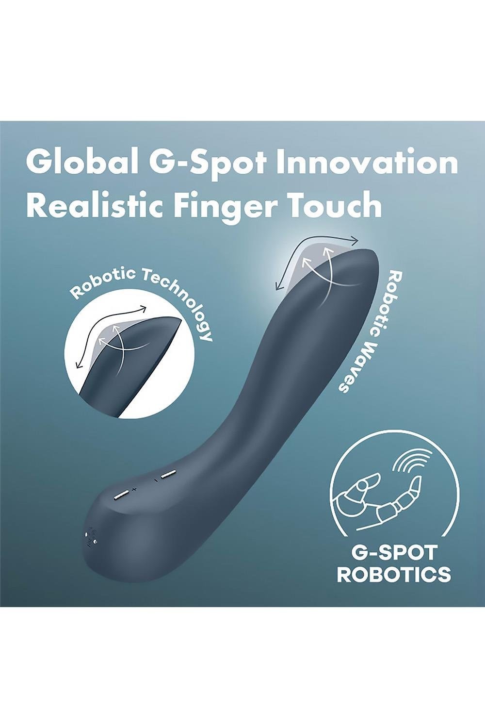 Стимулятор точки G Satisfyer G-Spot Wave 4, ефект пестощів пальчиком, 12 режимів