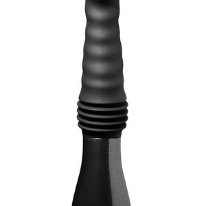 Пульсатор Blush Temptasia – Lazarus Thrusting Dildo – Black, ребристий стовбур, 3 швидкості