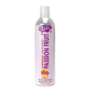 Зігрівальний лубрикант на водній основі Wet Warming Passion Fruit 4 in 1, без цукру (118 мл)